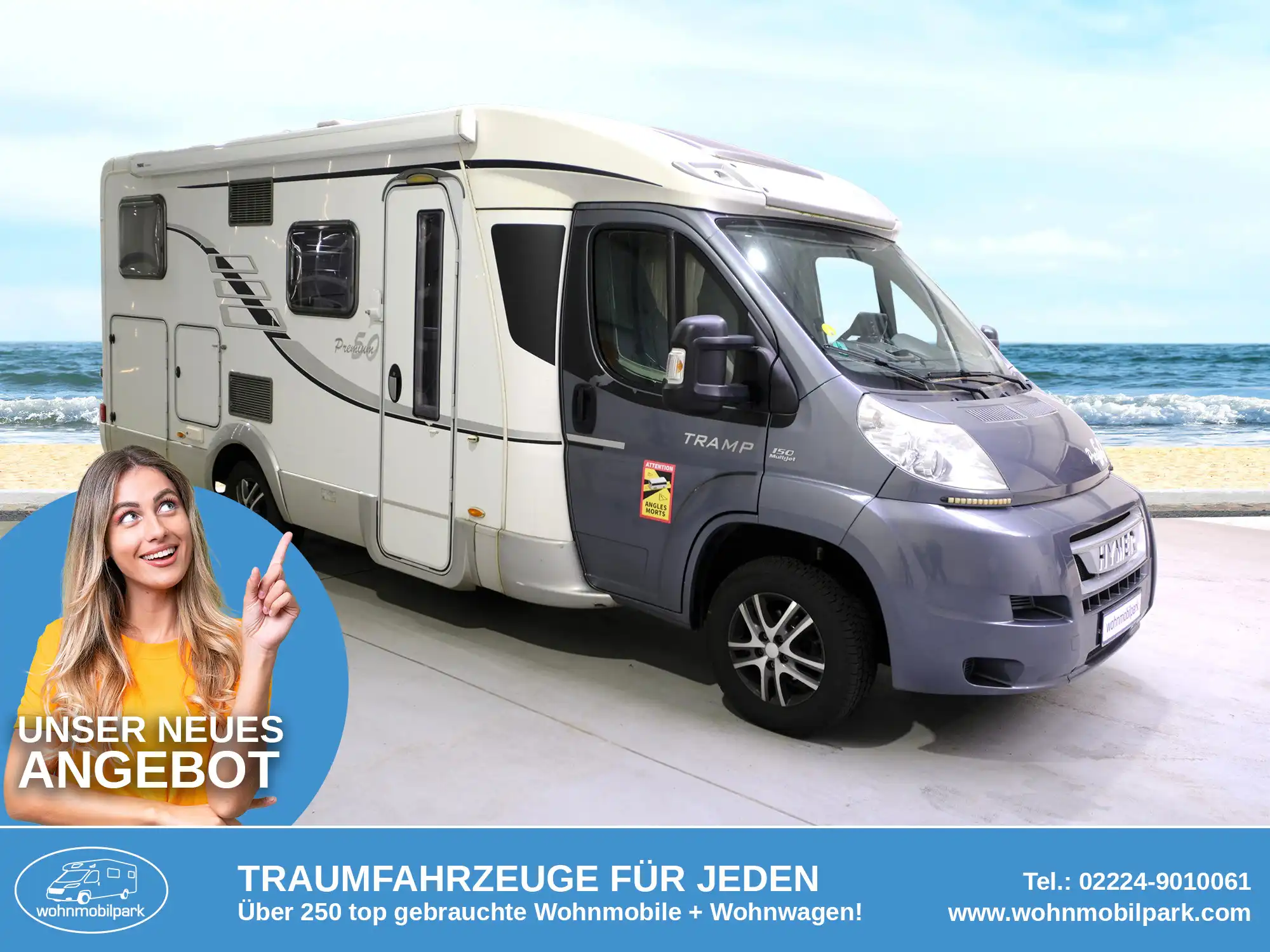 HYMER-ERIBA T 578 Premium 50 Teilintegrierter gebraucht kaufen in Bad Honnef